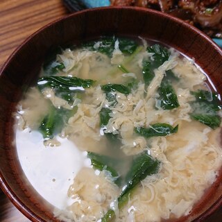 卵とほうれん草の中華スープ☆